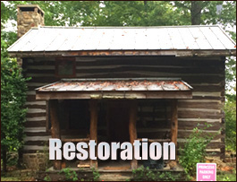 Historic Log Cabin Restoration  King, North Carolina